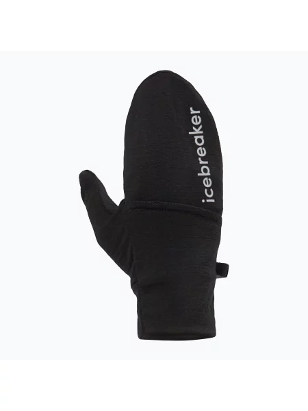 Rękawiczki trekkingowe icebreaker Merino Sierra Convertible Mitten black czarne