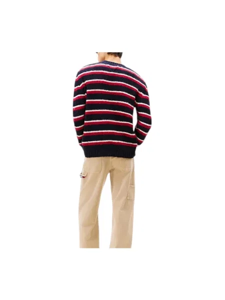 Sweter Tommy Jeans z alpaki granatowy