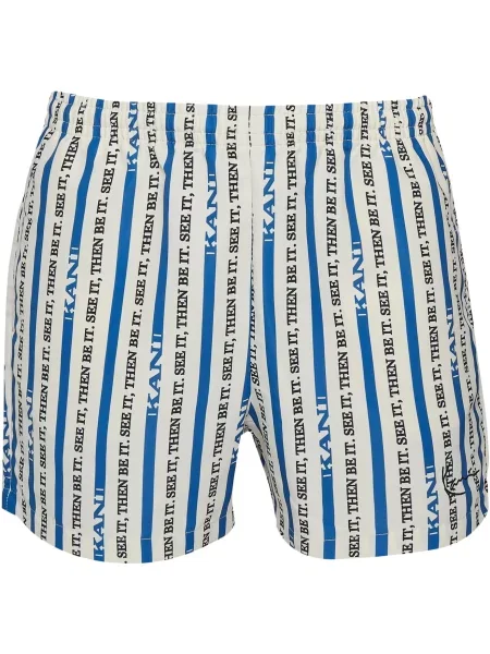 Karl Kani Șorturi de baie albastru / negru alb