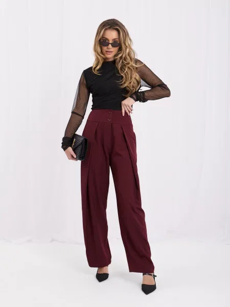 Hlače Italy Moda crna