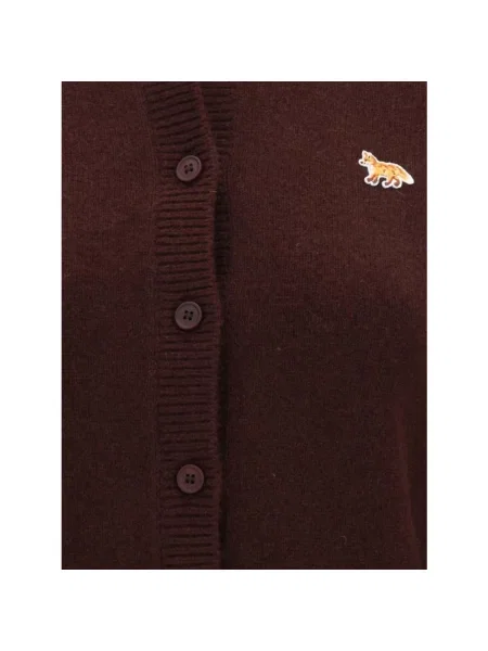 Kardigan dziecięcy Maison Kitsune brązowy