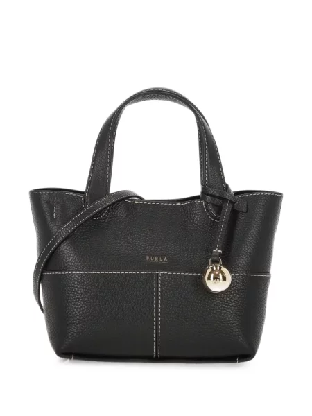 Geantă shopper Furla din piele negru