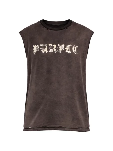 Tricou Purple Brand fără mâneci cu imagine violet