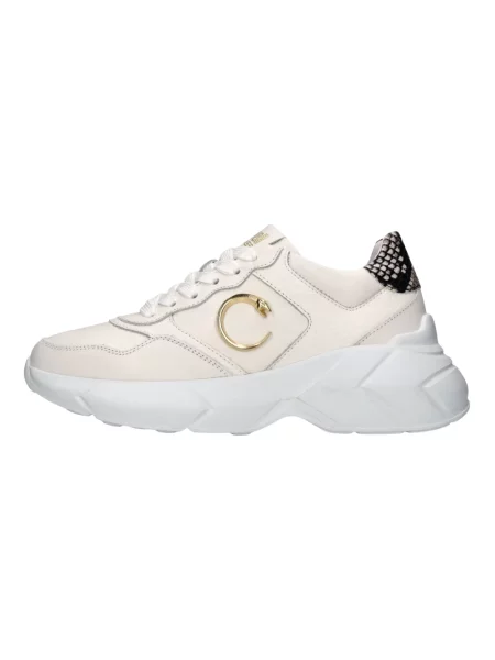 Sneakersy Cavalli Class skórzane białe