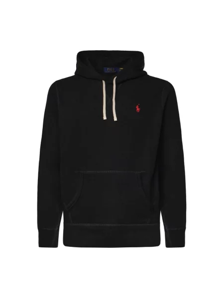 Bluza z kapturem Polo Ralph Lauren polarowa z kapturem czarna