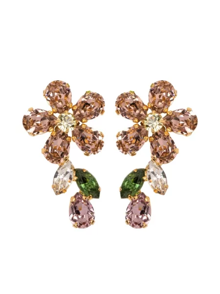 Cercei Jennifer Behr cu model floral