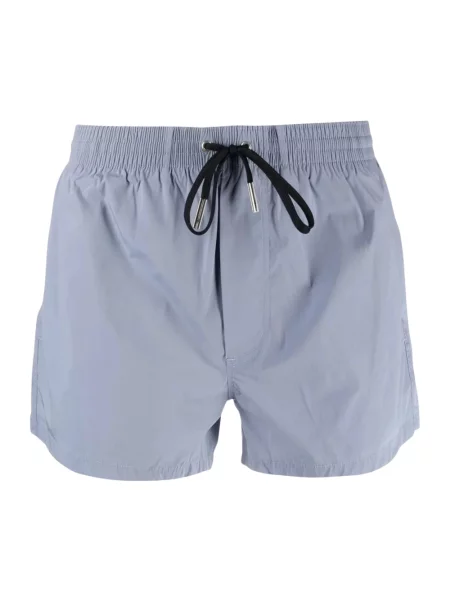 Kąpielówki Dsquared2 z logo szare