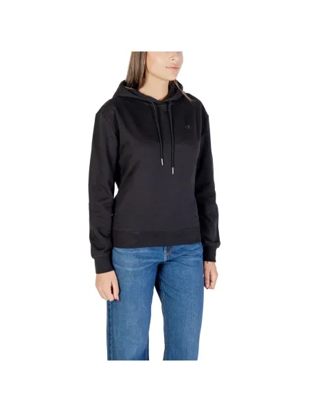 Geacă de blugi Calvin Klein Jeans din material terry negru