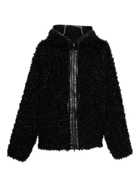 Sztuczne futro futro Norma Kamali czarne