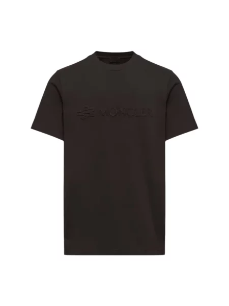 Koszulka Moncler z logo czarna
