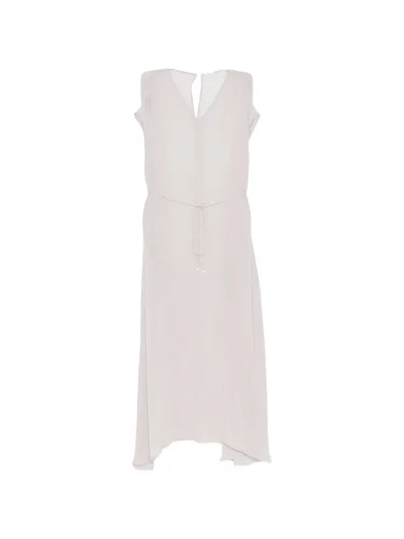 Maxi rochie maxi Yeareast cu decolteu în V de costum gri