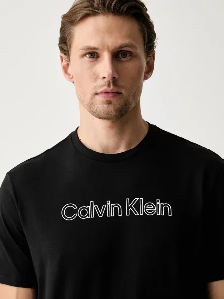 Calvin Klein Póló Logo Graphic fekete