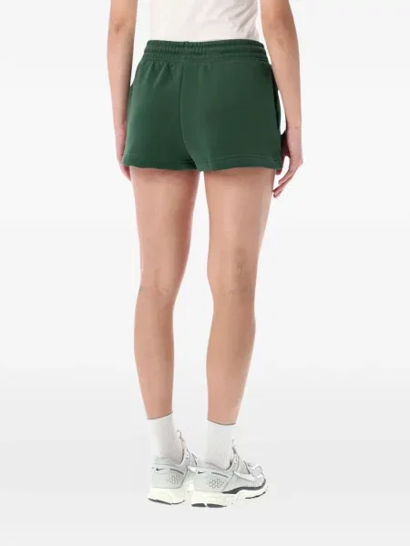 Haftowane szorty Nike polarowe z wysoką talią niebieskie