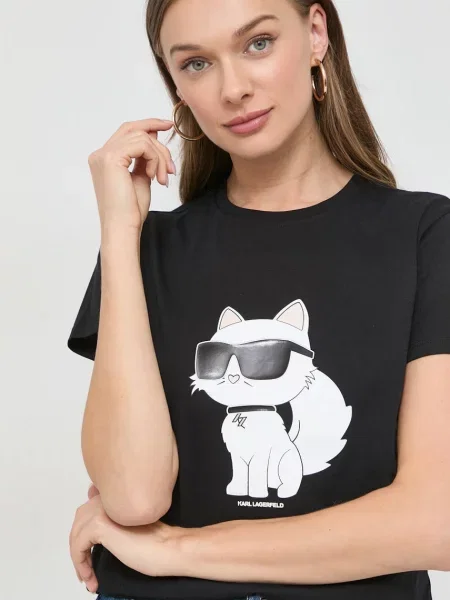 Тениска Karl Lagerfeld черно