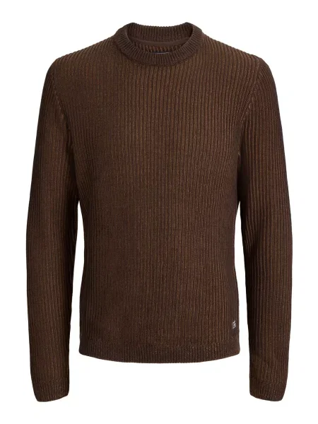 JACK & JONES Pulover JJEDover ciocolatiu