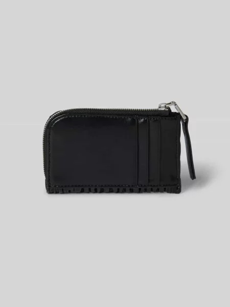 Portfel z fakturowanym wzorem model ‘Ruched’ Ck Calvin Klein czarny