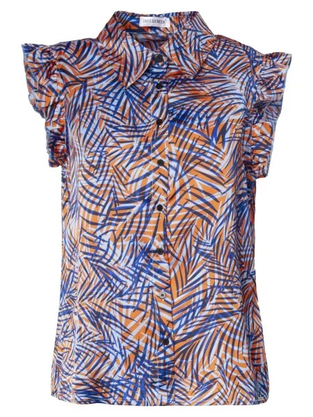 Influencer Halenka / kobaltová modř / oranžová / oranžový melír modrá