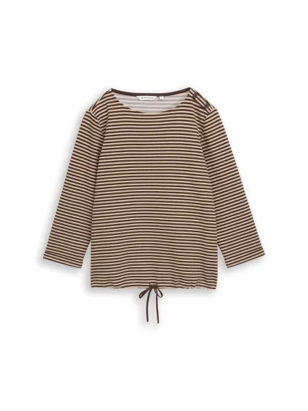TOM TAILOR Tricou deschis / închis maro