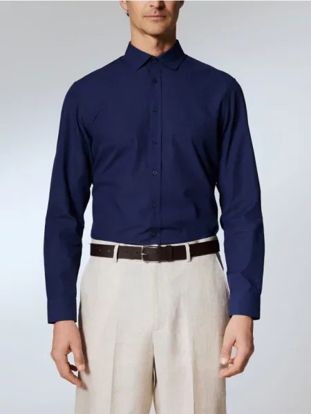 Reserved Сорочка вільного крою темно-синій синя