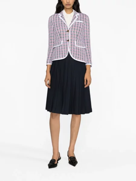 Pledas striukė Thom Browne tvido balta