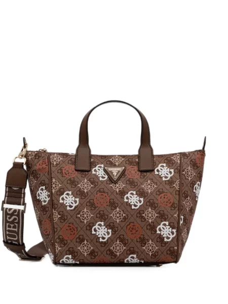 Geantă shopper Guess maro