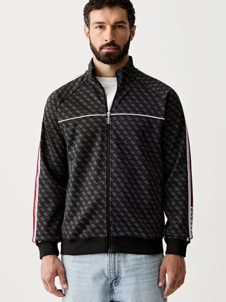 Guess hanorac cu pentru bărbați PARIMO negru