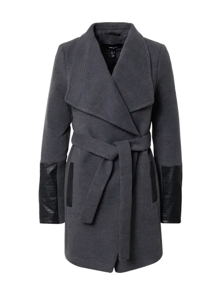 VERO MODA Přechodná bunda tmavě šedá černá