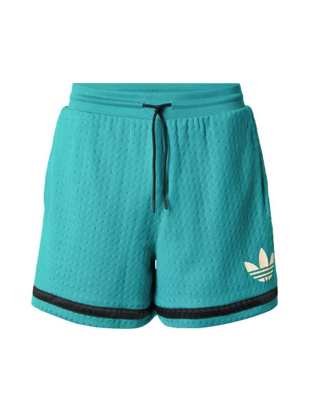 ADIDAS ORIGINALS Παντελόνι Originals Basketball τιρκουάζ μαύρο