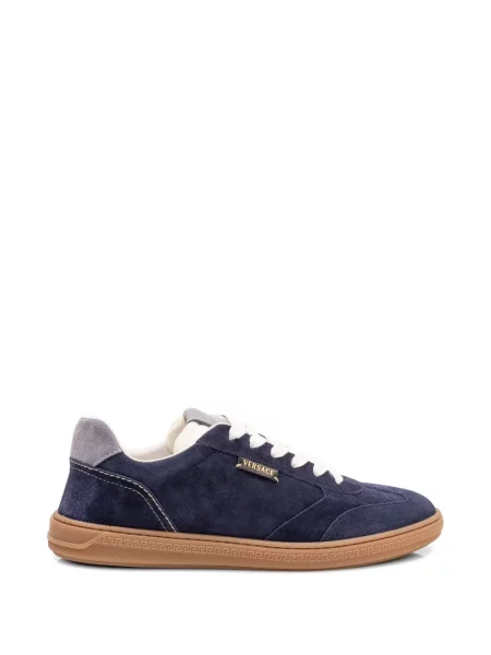 Sneakerși Versace cu șireturi din dantelă albastru