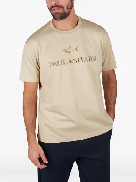 Тениска Paul & Shark бродирана от джърси