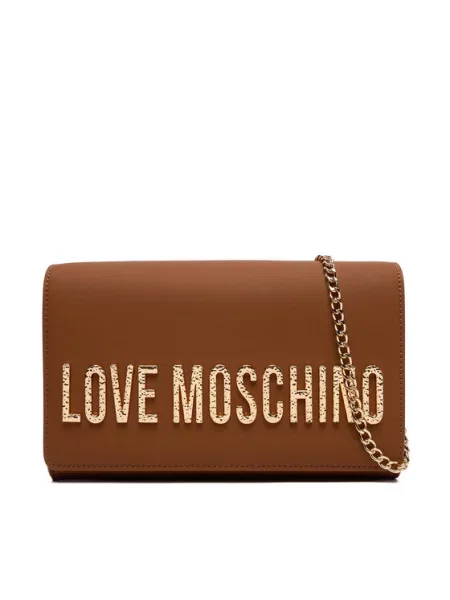 Ročna torba LOVE MOSCHINO Rjava zlata