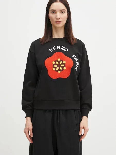 Kenzo hanorac de femei cu imprimeu negru