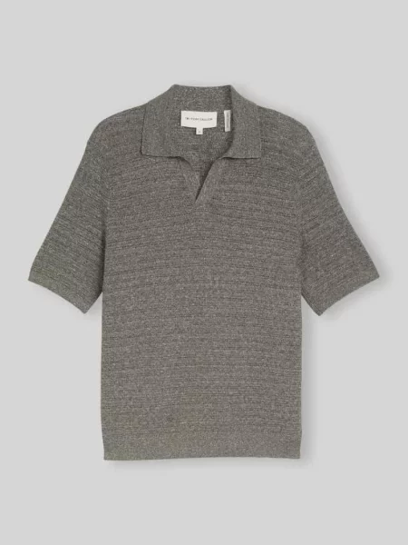 Koszulka polo z mieszanki bawełny i lnu krój regular fit Tom Tailor oliwkowa