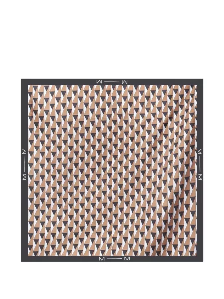 Fular Max Mara de mătase cu imagine cu imprimeu geometric