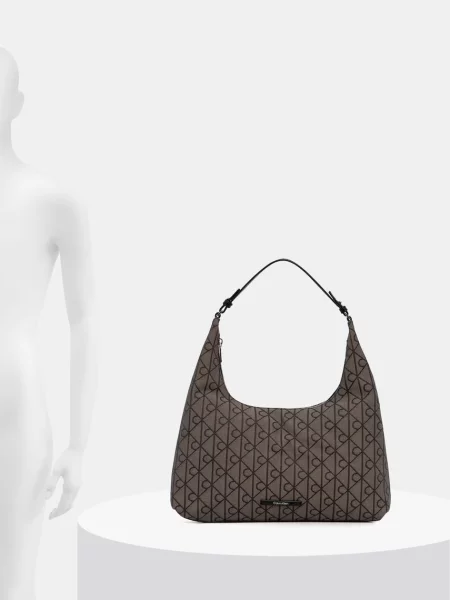 Calvin Klein Táska Emblem Jacquard Khaki barna