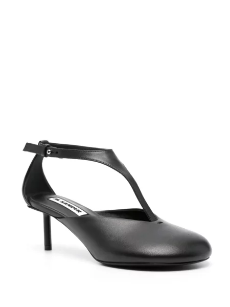 Iš natūralios odos bateliai Jil Sander juoda