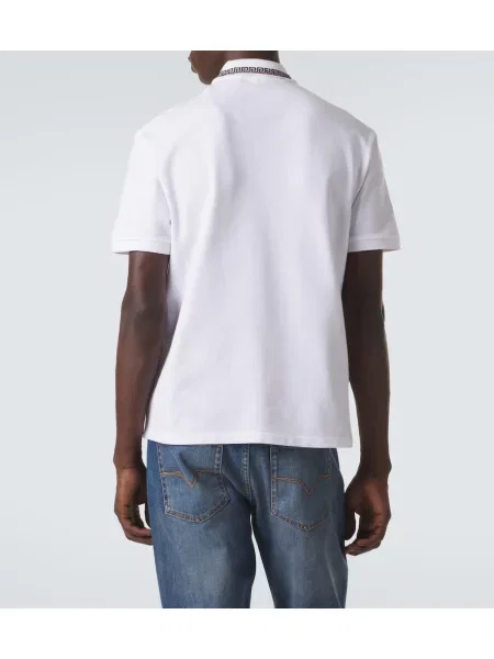 Tricou polo Versace alb