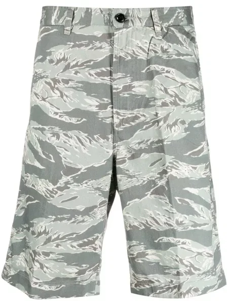 Bermude Diesel cu imagine cu model camuflaj verde