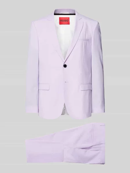 Garnitur z kołnierzem z połami model ‘Arti/Hesten’ Hugo fioletowy