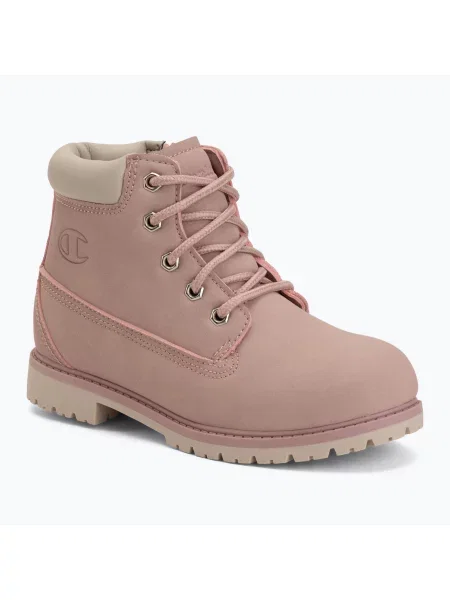 Детски обувки Champion Upstate PS Mid Cut pumice/natural розово