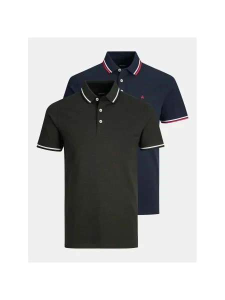 Jack&Jones pólóing szett Paulos Színes Slim Fit fehér