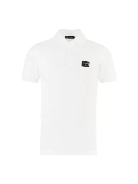 Koszulka polo Dolce And Gabbana biała