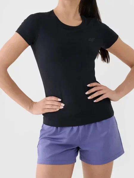 Tricou 4f cu chihlimbar negru