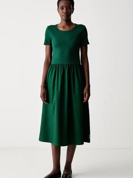 Marc O'Polo rochie evazată verde