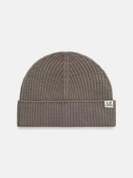 C.P. Company beanie merinógyapjúból szürke