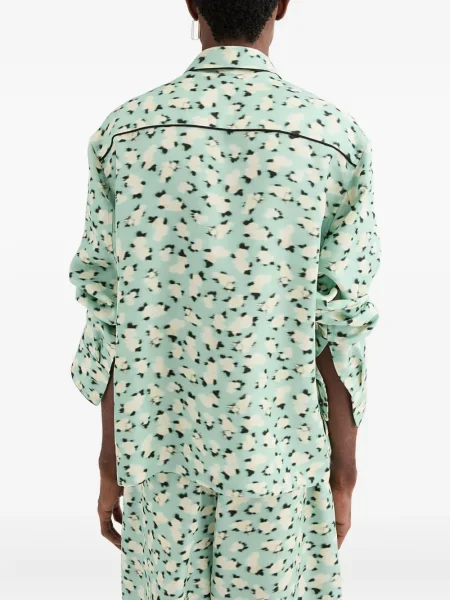 Cămașă Jil Sander cu imagine verde