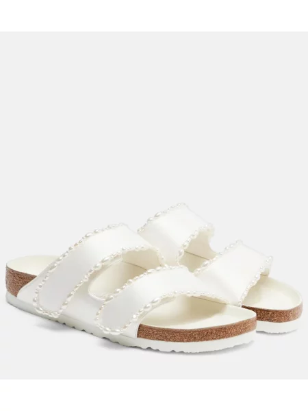 Sandale Birkenstock 1774 din satin alb