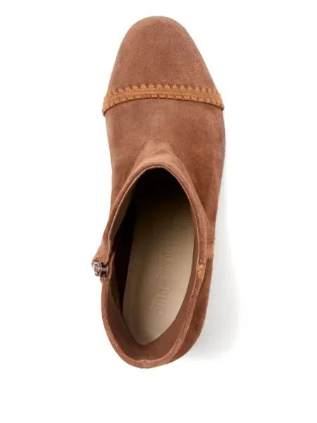 Botine Cinq A Sept din piele de căprioară maro