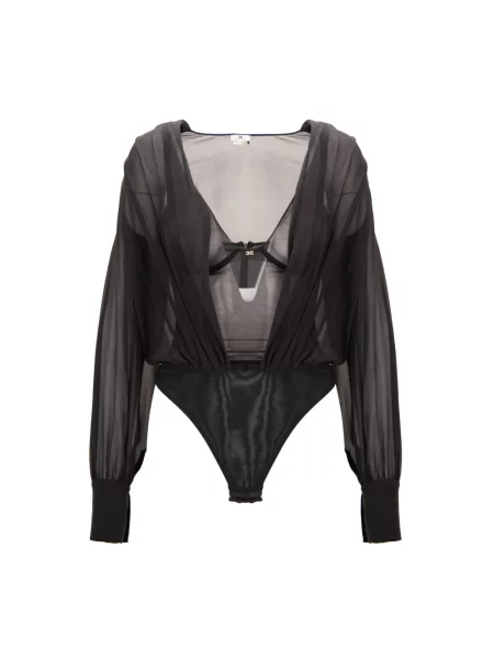 Koszulka Elisabetta Franchi tiulowa czarna