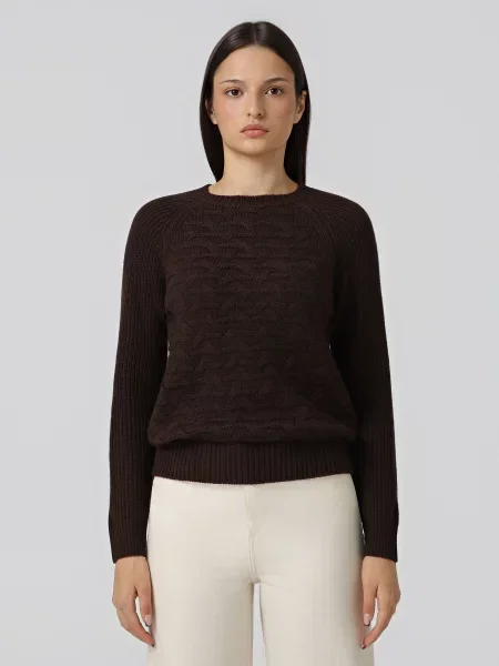 Джемпер Armani Exchange темно-коричневий коричневий